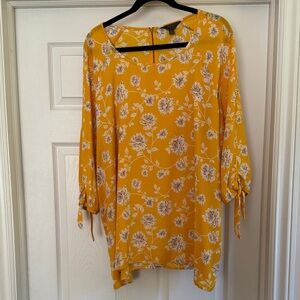 41 Hawthorn Mustard Floral Blouse